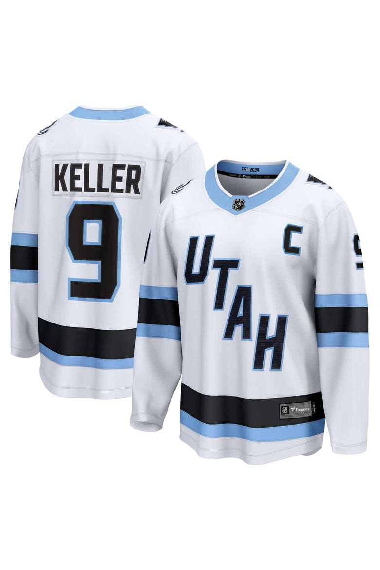 Men's Fanatics Clayton Keller White Utah Mammoth Away Breakaway Player Jersey, Main, color, White