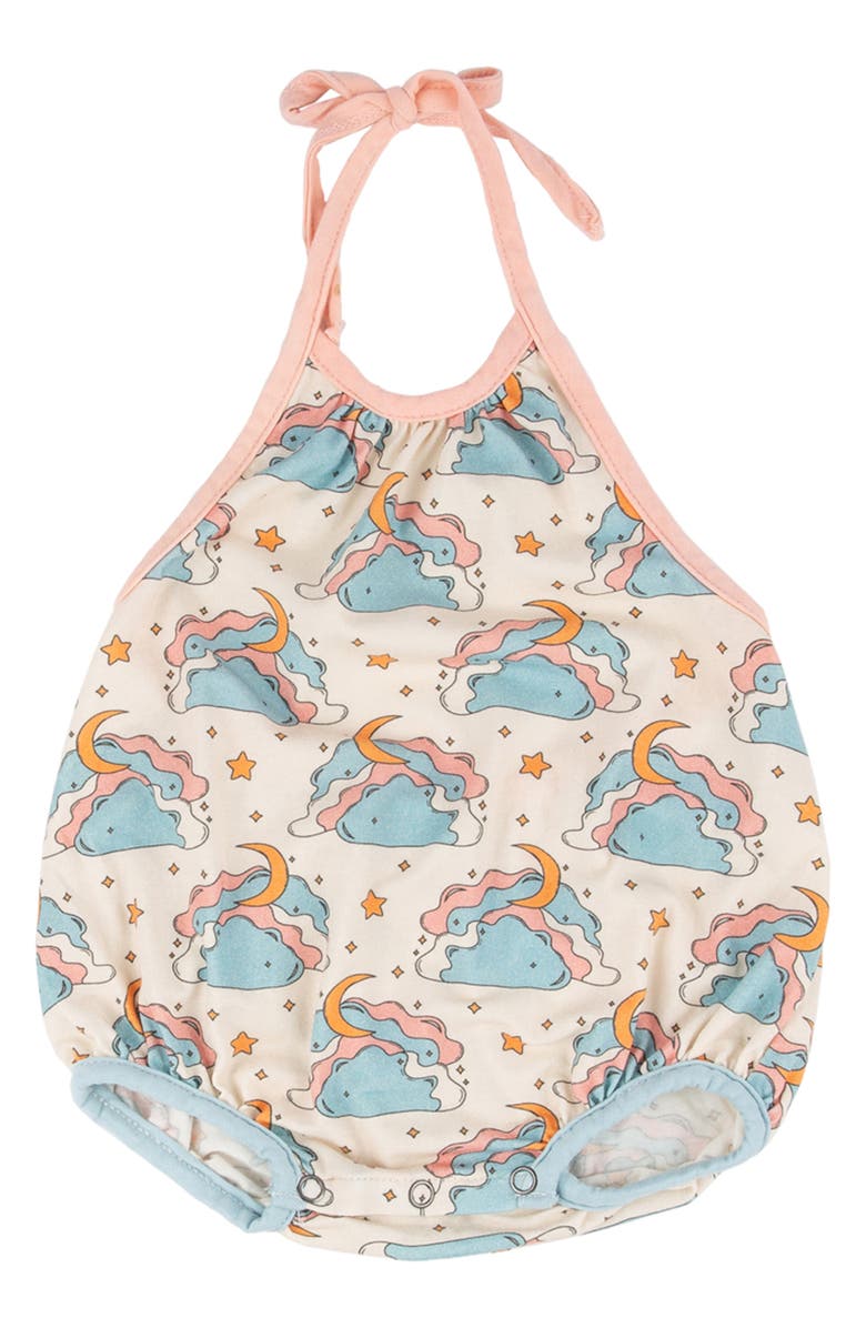 Miki Miette Star Halter Bubble Romper, Main, color, Dreamland