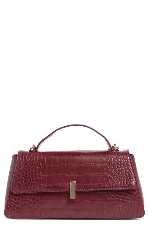 Croc Embossed Crossbody Bag