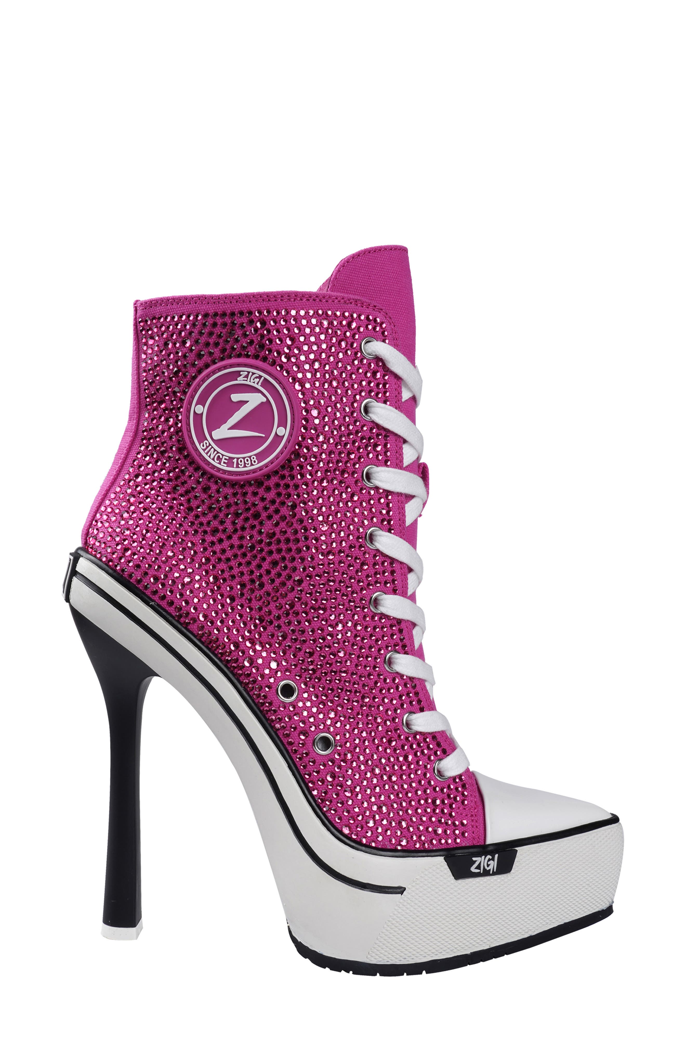 Adiel Platform Bootie, Alternate, color, FUCHSIA CANVAS
