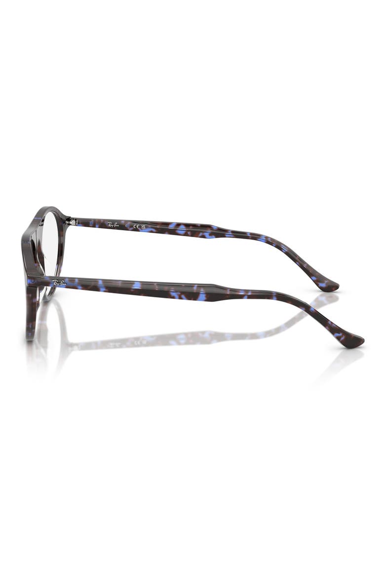51mm Square Optical Glasses, Alternate, color, BLUE HAVANA