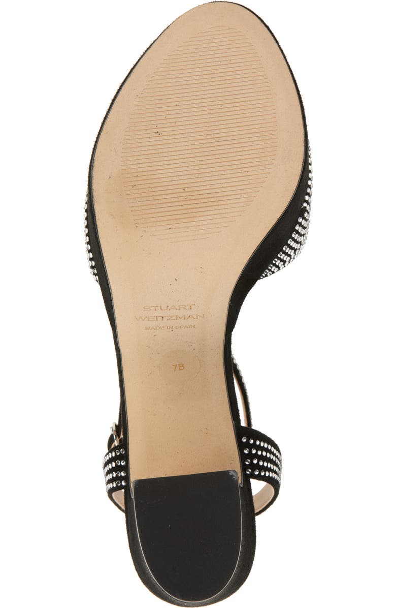 Stuart Weitzman Alaina Crystal Platform Sandal, Alternate, color, Clear/ Black