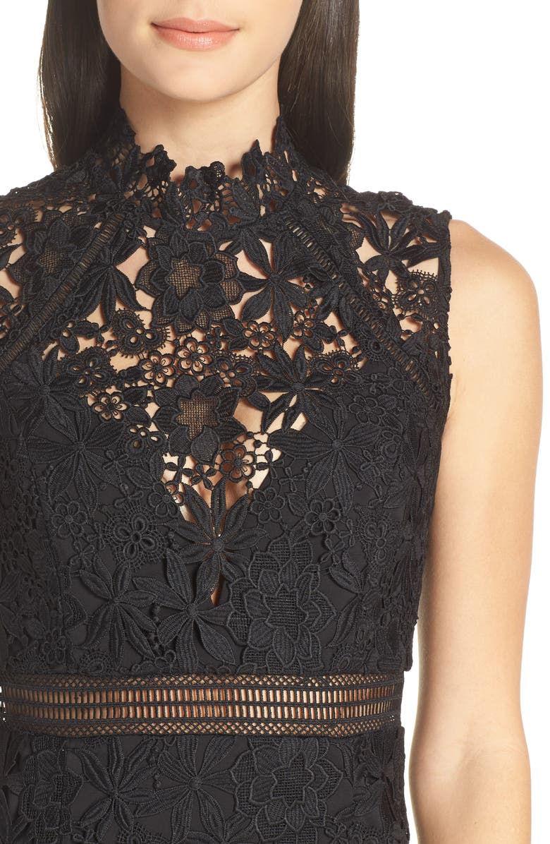 Bardot Elise Lace Cocktail Dress, Alternate, color, 