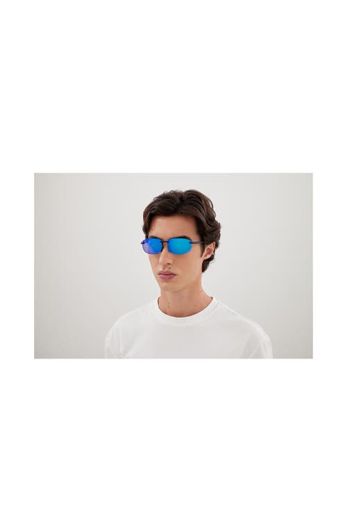 MAUI JIM MAUI JIM HOOKIPA 63MM POLARIZEDPLUS®2 RECTANGULAR SUNGLASSES