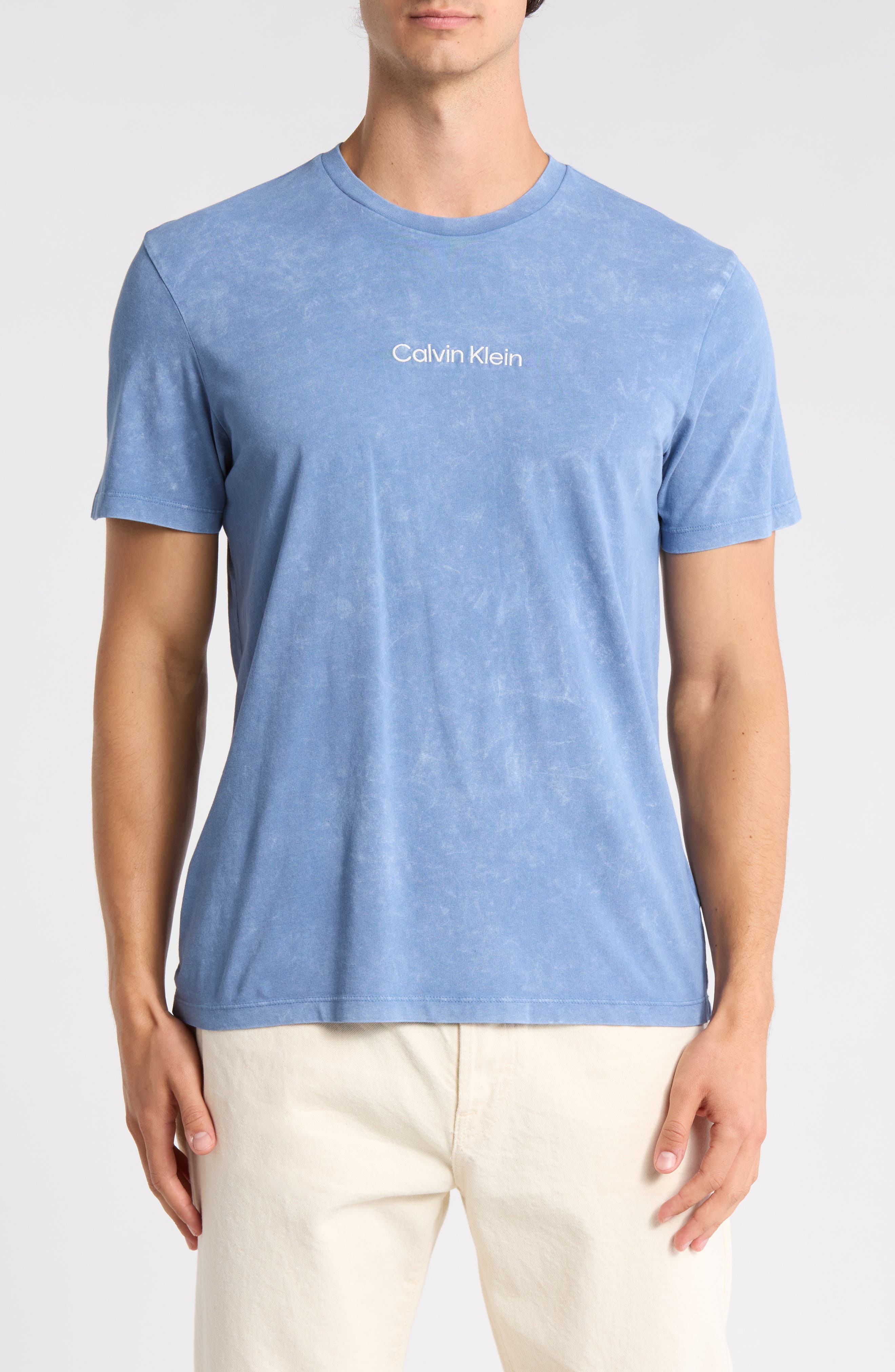 Calvin Klein Garment Washed Chest Logo Tee