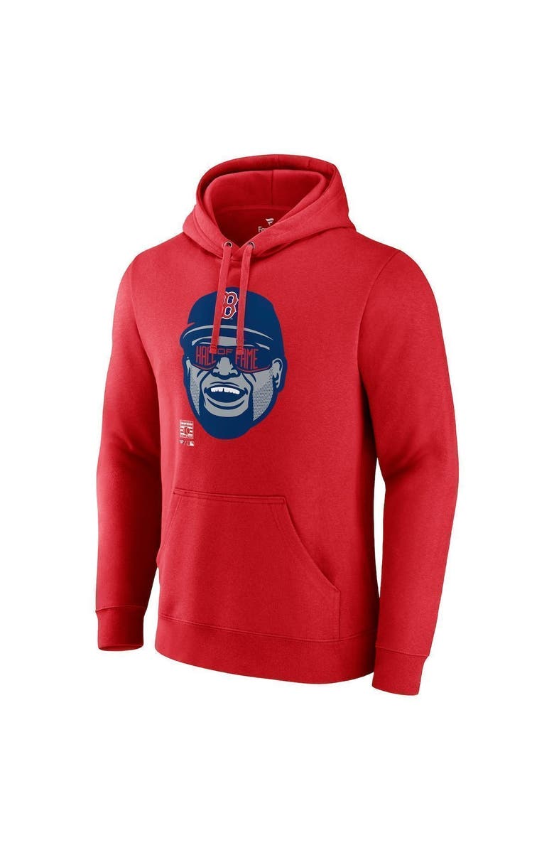 FANATICS Men's Fanatics Branded David Ortiz Red Boston Red Sox Big Papi Portrait Fitted Pullover Hoodie, Alternate, color, Red