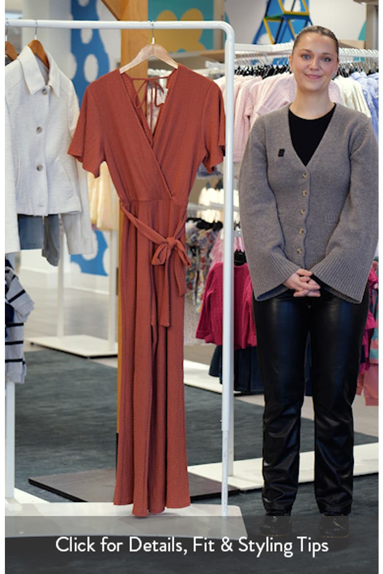 Flutter Sleeve Textured Jumpsuit video