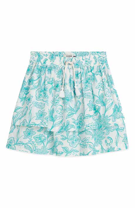 Kids' Floral Tiered Skirt