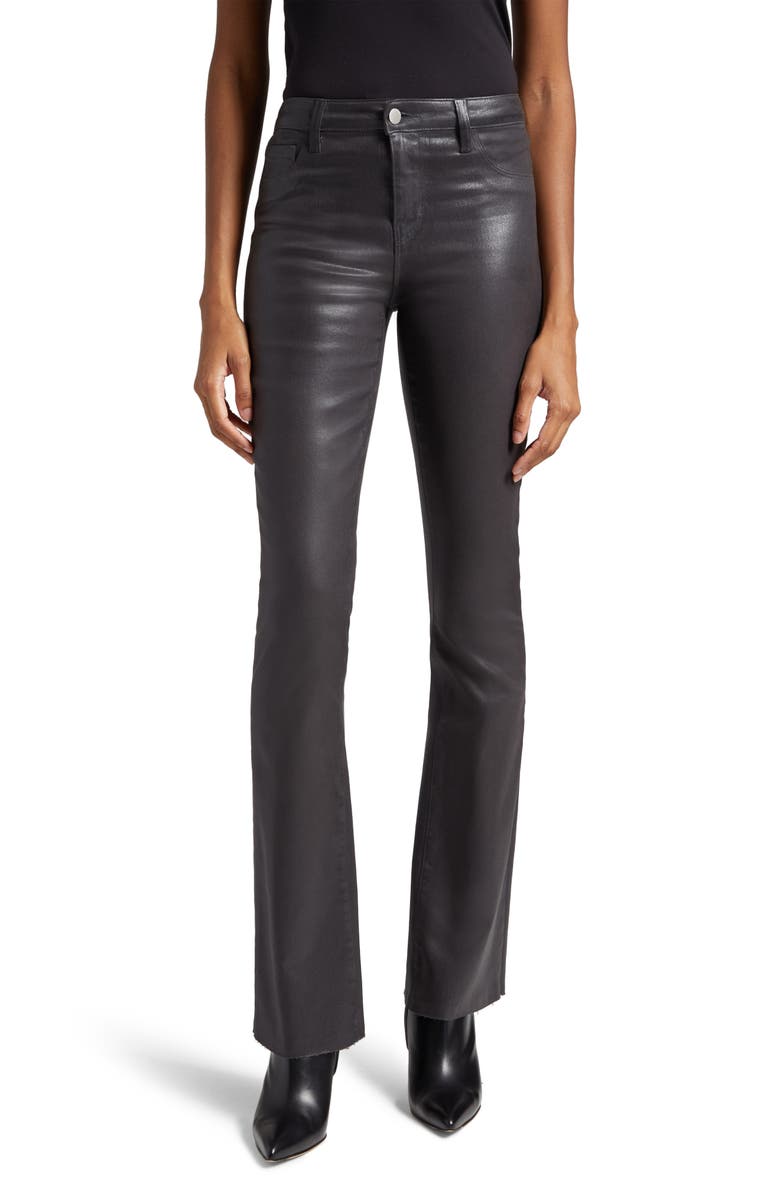 L'AGENCE Ruth High Waist Straight Leg Pants, Main, color, 