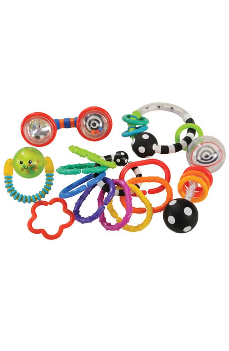 Kaplan Early Learning Company First Rattle and Teether Set, Main, color, Multicolored