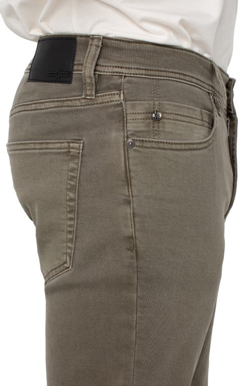 Liverpool Los Angeles Regent Relaxed Straight Leg Twill Pants In Pewter Green