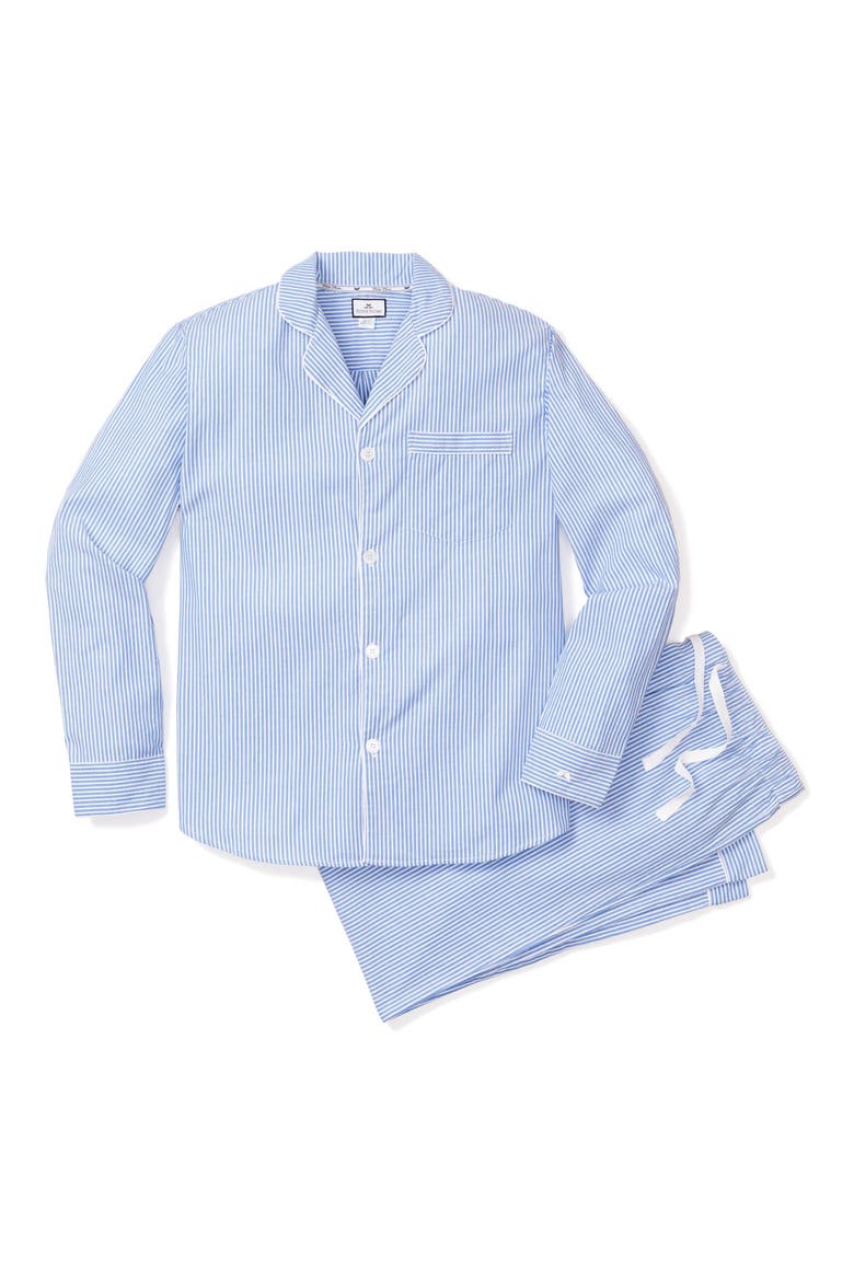 Seersucker Pajama Set, Main, color, BLUE