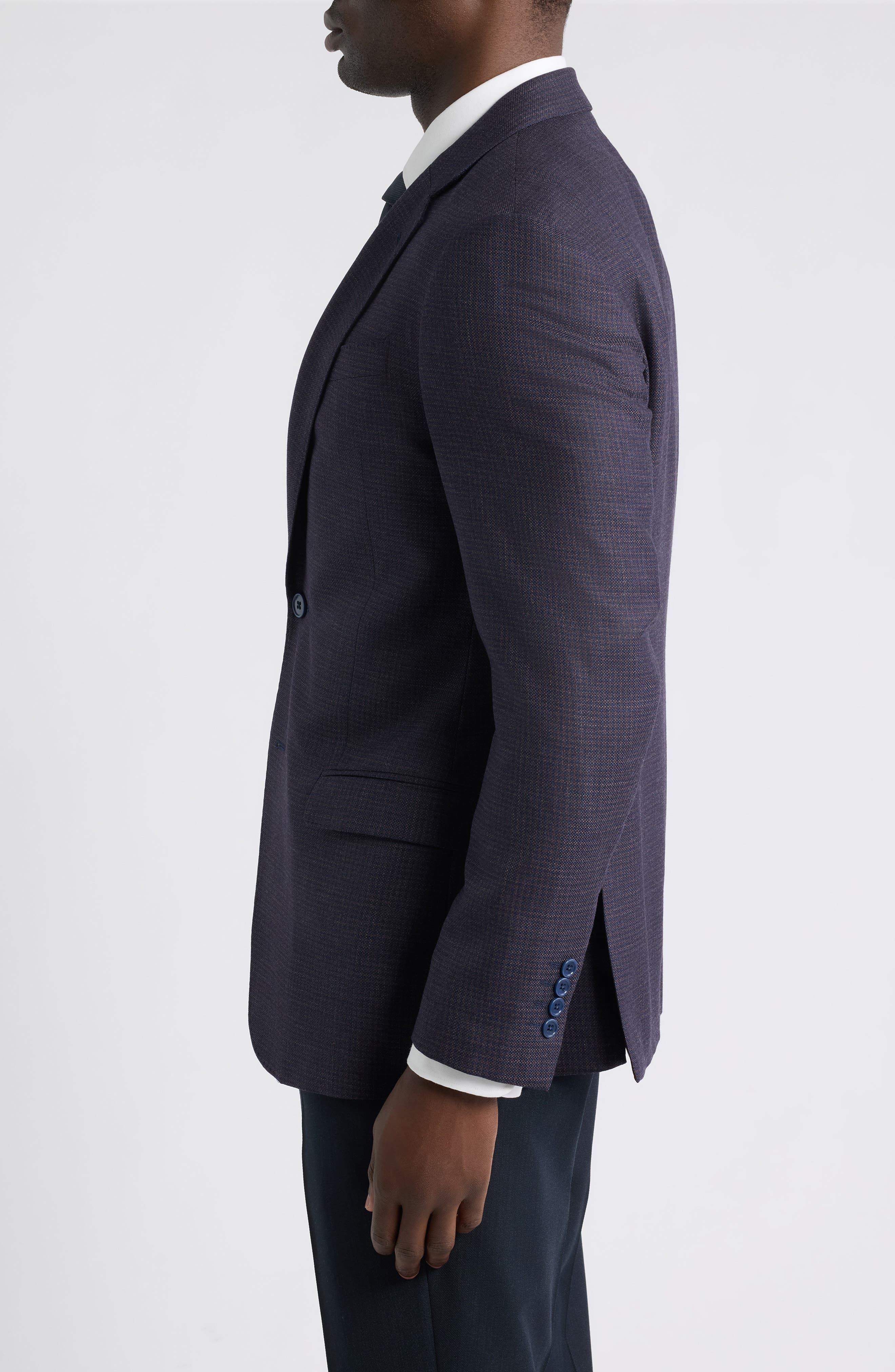 Emporio Armani Micro Box Virgin Wool Sport Coat (Men) | Nordstrom