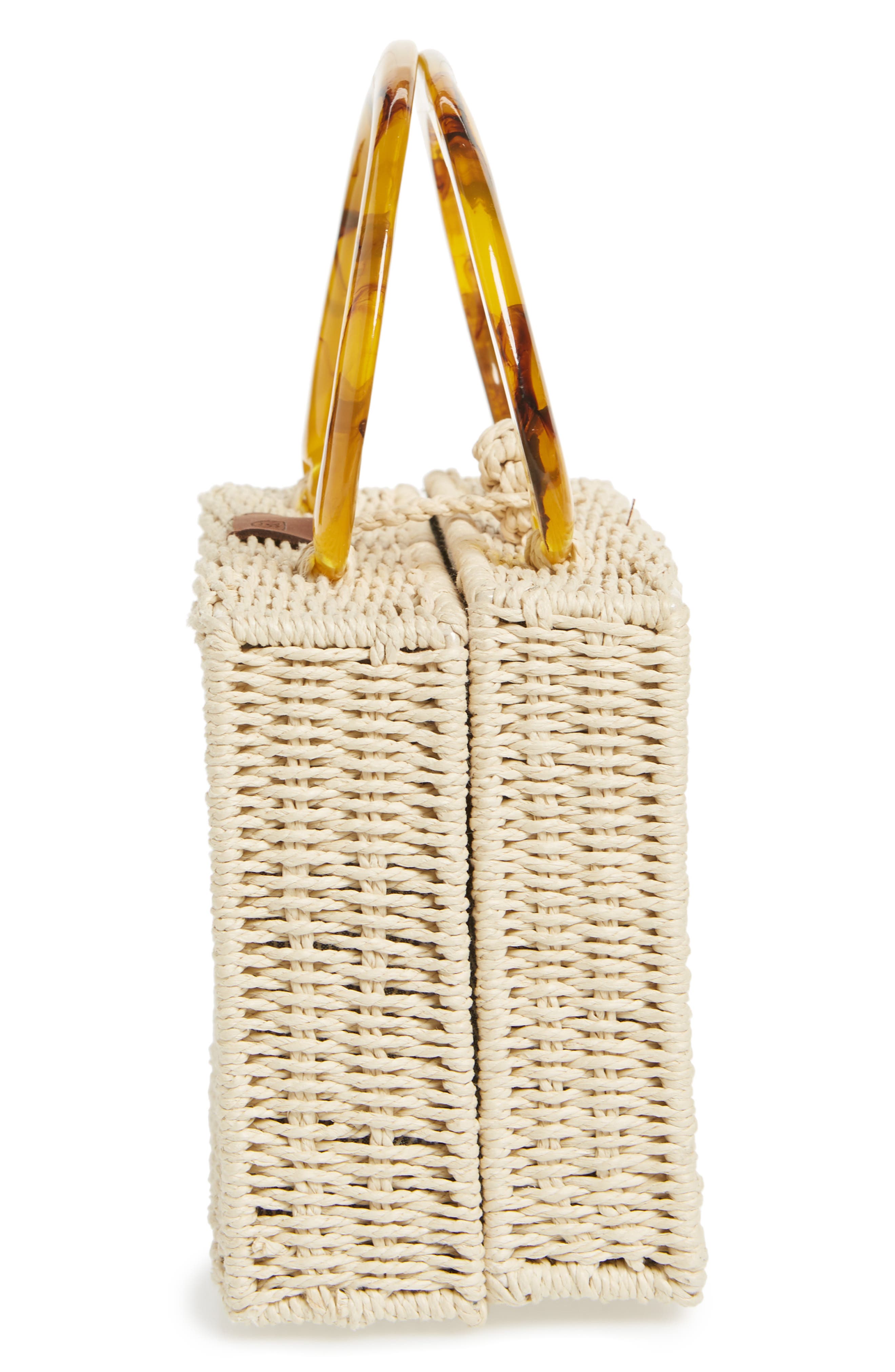 Brixton Avalon Straw Top Handle Bag, Alternate, color, 