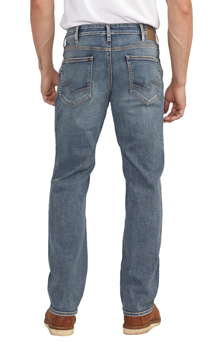 Silver Jeans Co. Zac Relaxed Straight Leg Jeans, Alternate, color, 