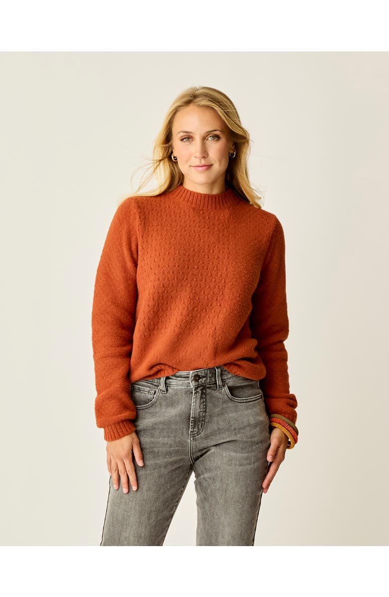 Carve Designs Monroe Stitched Sweater, Alternate, color, Copper
