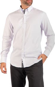 TailorByrd Melange Performance Long Sleeve Stretch Shirt