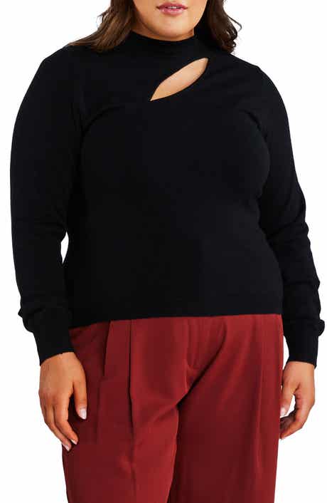 Estelle Asymmetric Cutout Sweater