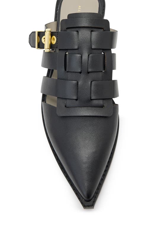 Shop Allsaints Nala Pointed Toe Mule In Black