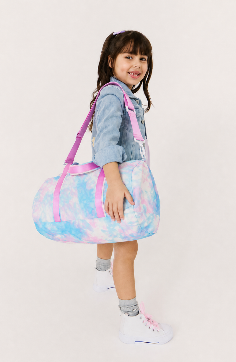 Little Chicken Kids' Travel Duffle Bag, Alternate, color, Pink/Blue Multi