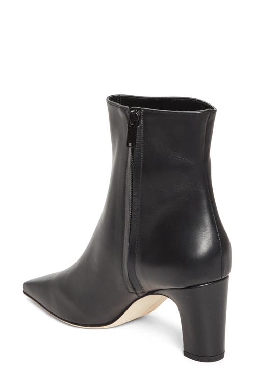 Manolo Blahnik Ofaralo Leather Ankle Boots In Black