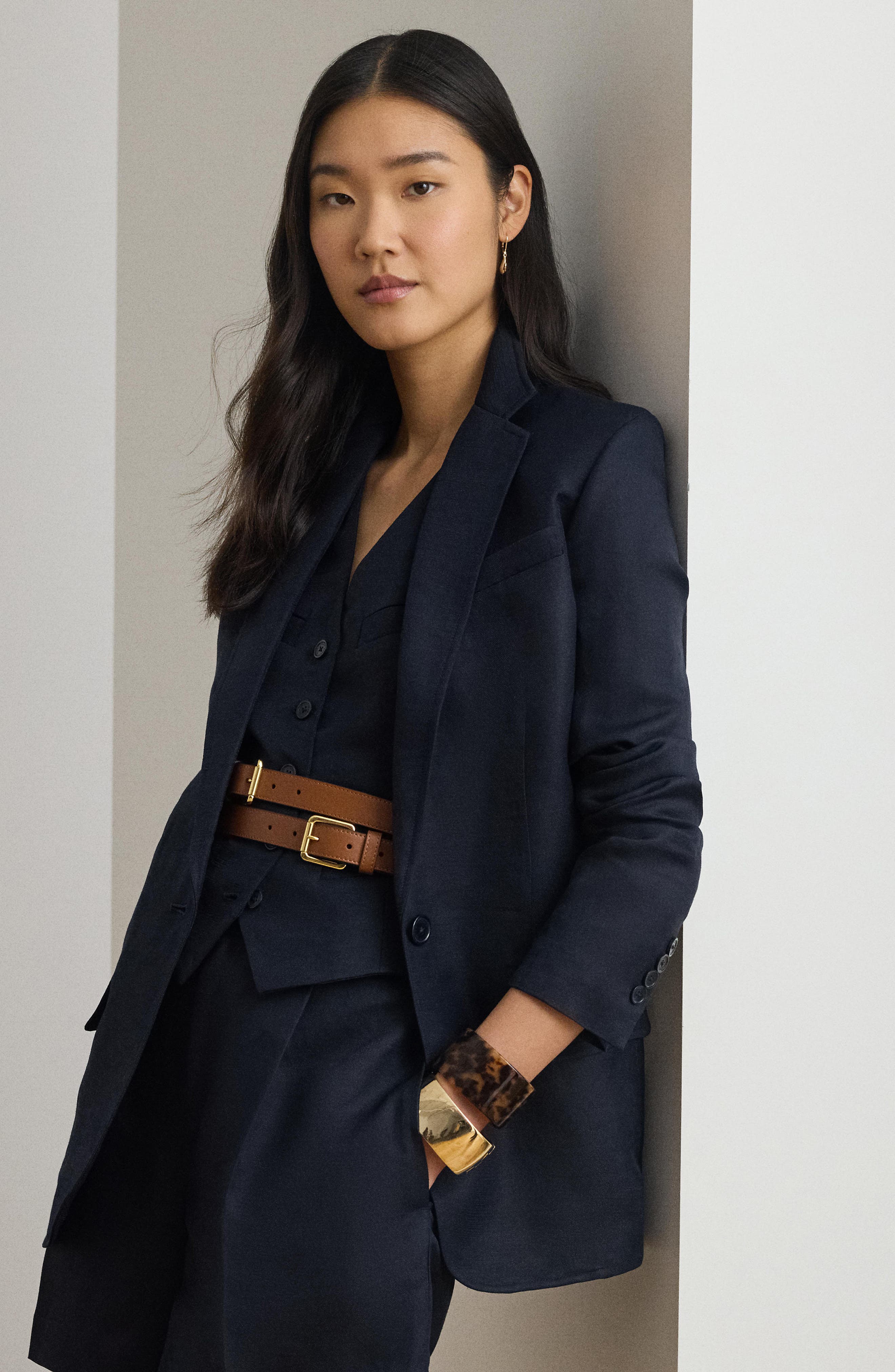 Linen Blend Blazer - image 2