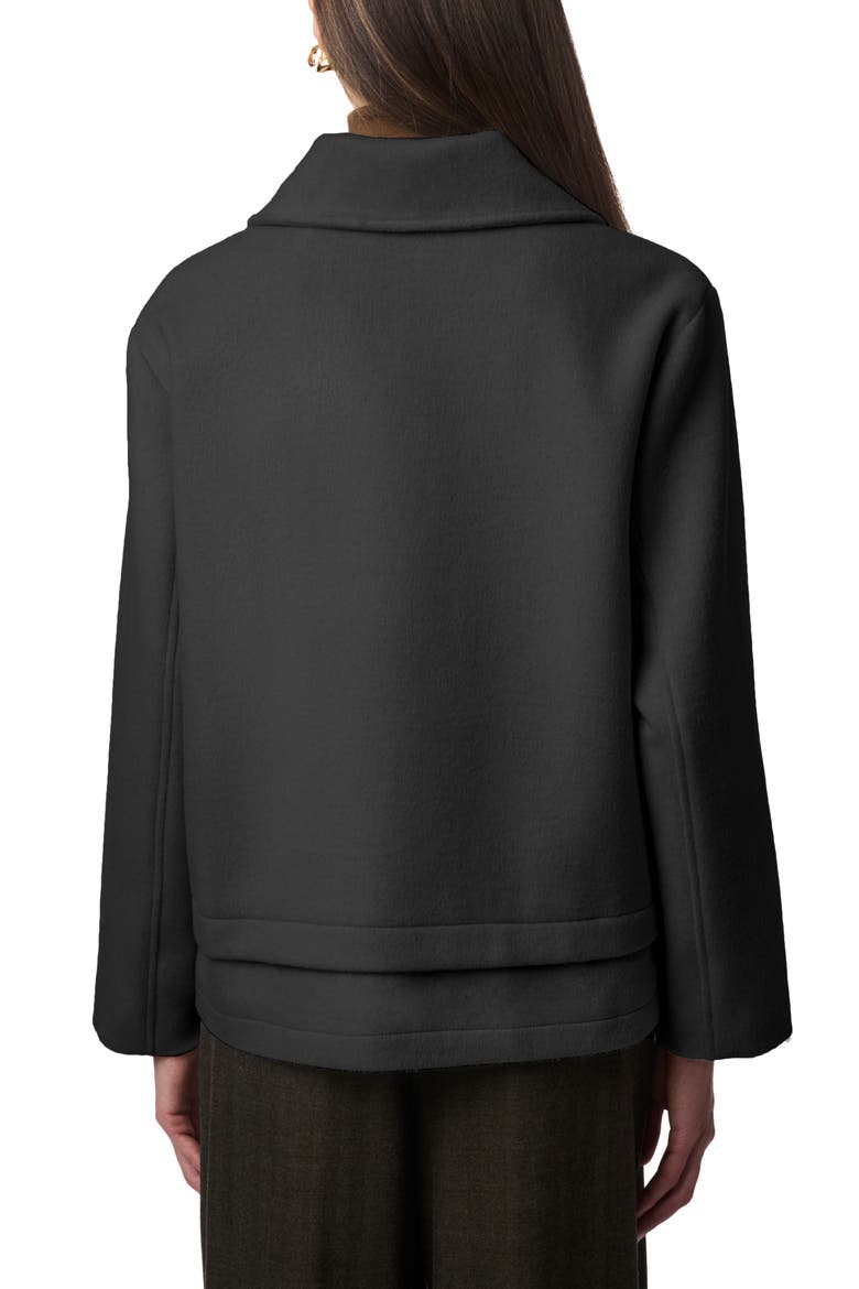 Chest Pocket Coat, Alternate, color, BLACK