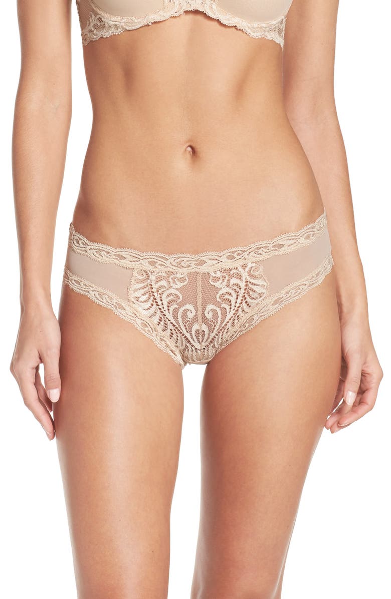 Natori Feathers Hipster Briefs, Main, color, Cosmetic