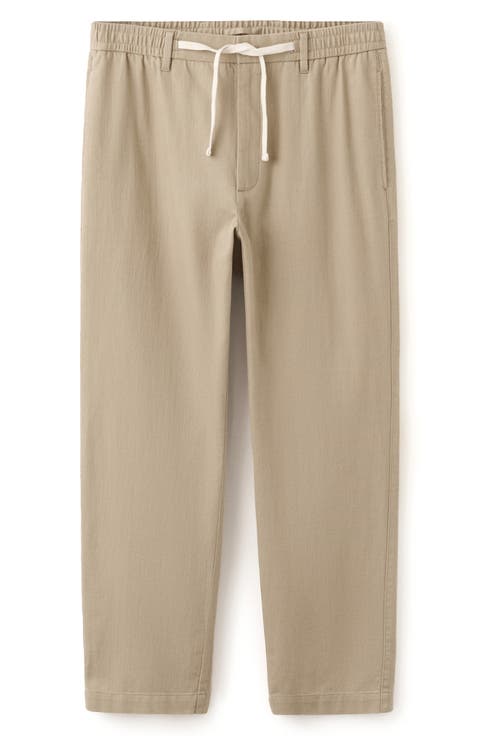 Relaxed Fit Cotton & Linen Pants