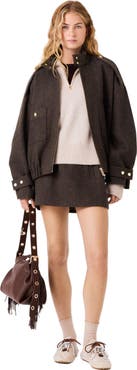maje Oversized Wool Jacket