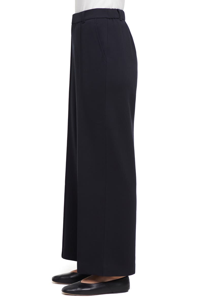 Three Dots Zora Wide Leg Pants, Alternate, color, Black Beauty