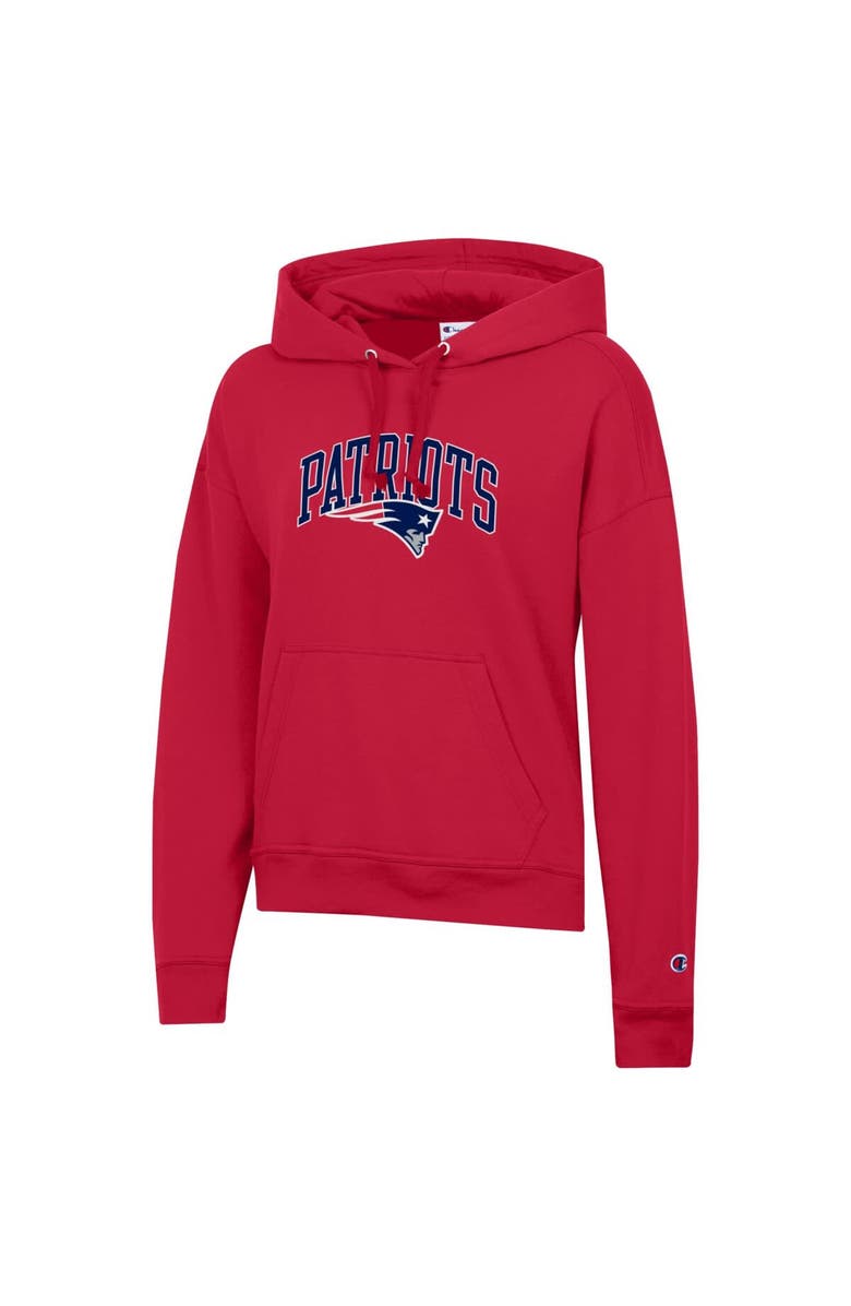 Champion Women's Champion  Red New England Patriots Powerblend Hoodie, Alternate, color, Red