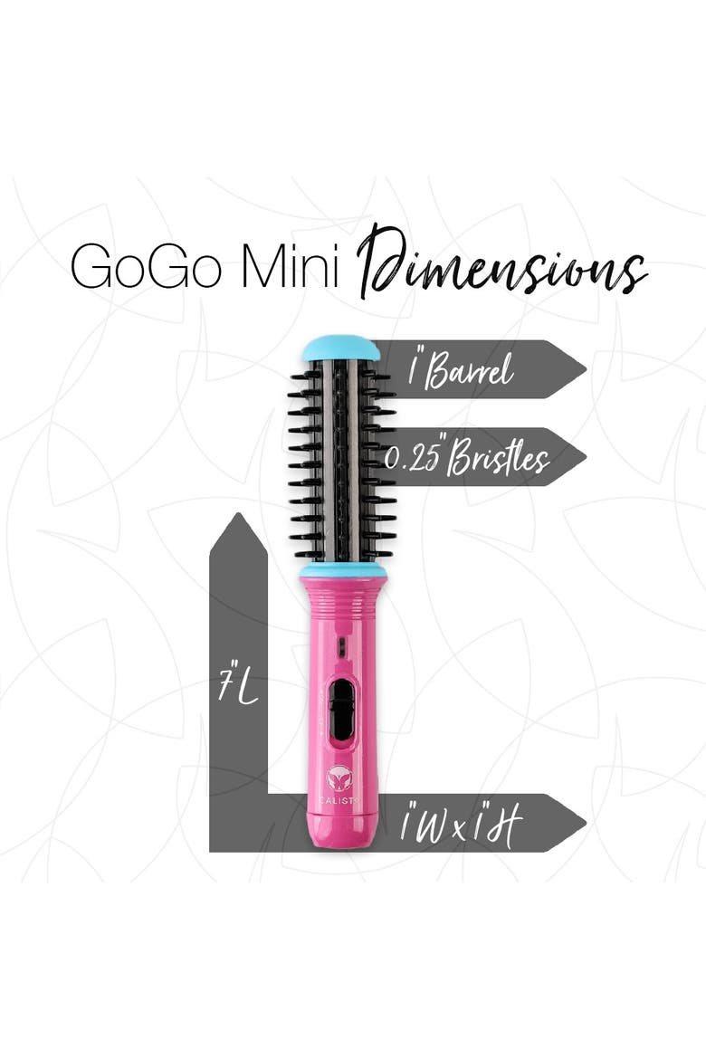 Gogo Mini Round Brush, Alternate, color, Peachy Pink