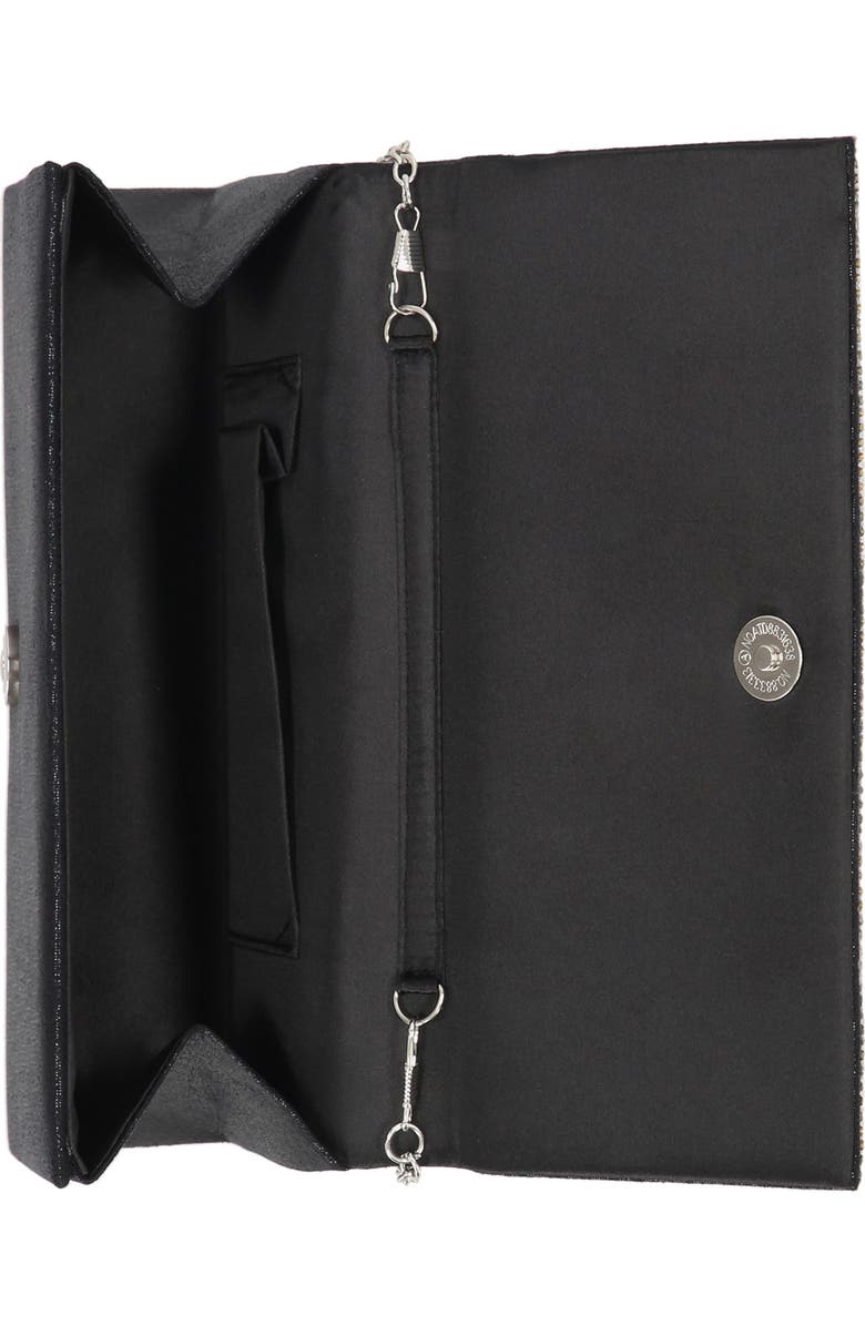 Jessica McClintock Corbin Microstone Top Handle Clutch, Alternate, color, Black Multi