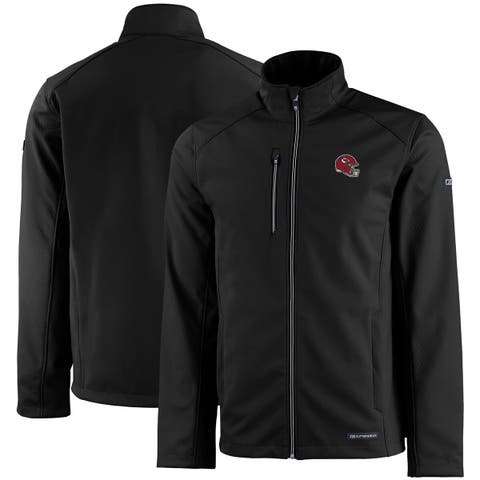 Men's Cutter & Buck Black Kansas City Chiefs Evoke Eco Softshell Recycled Full-Zip Jacket