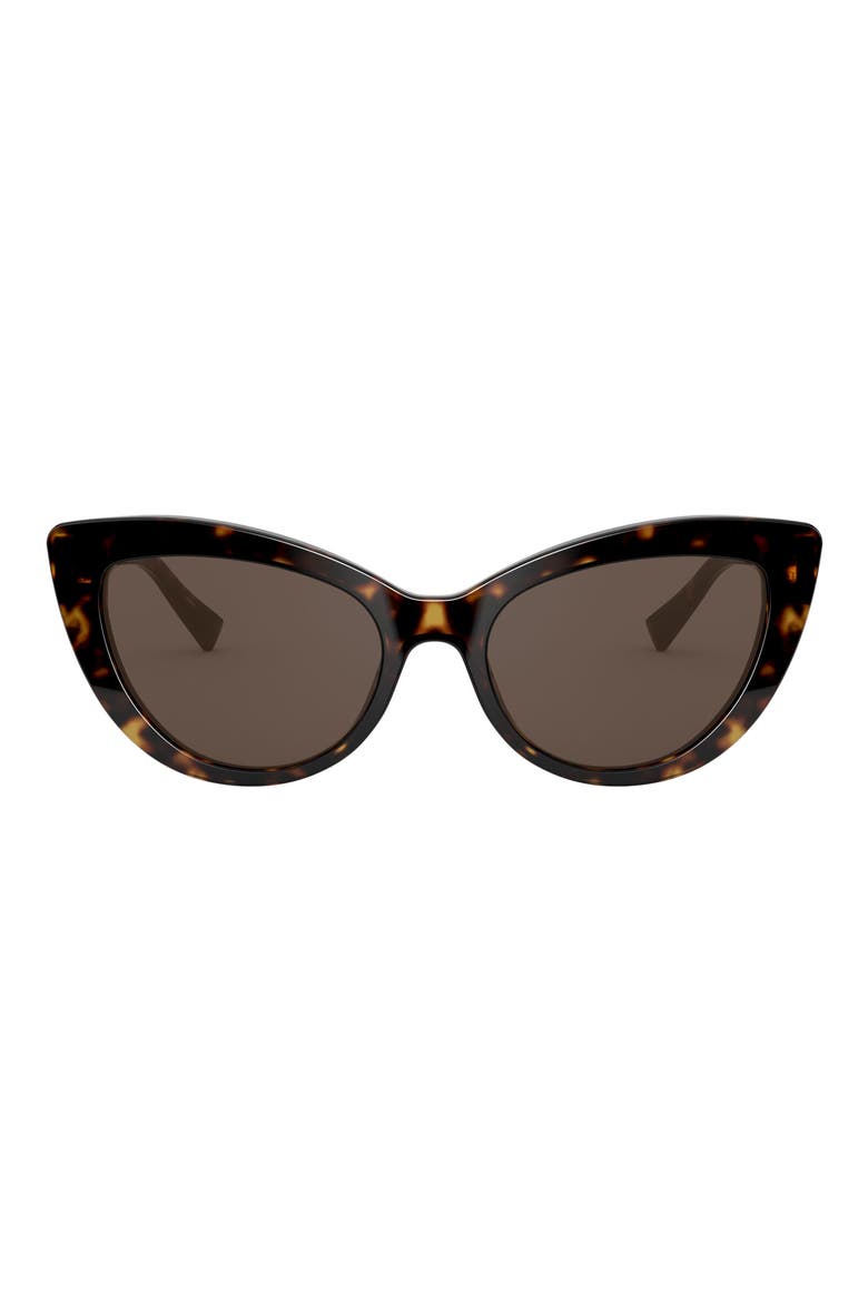 54mm Cat Eye Sunglasses, Main, color, HAVANA/ BROWN