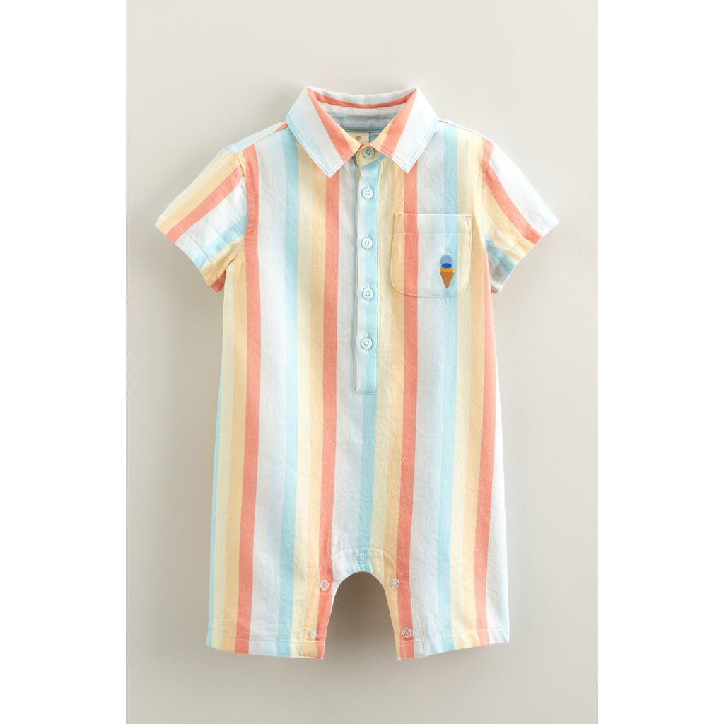 Tucker + Tate Embroidered Cotton Polo Romper