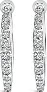 Haus of Brilliance 10K Gold 1/4 Cttw Lab Grown Diamond Heart Shaped Huggy Hoop Earrings