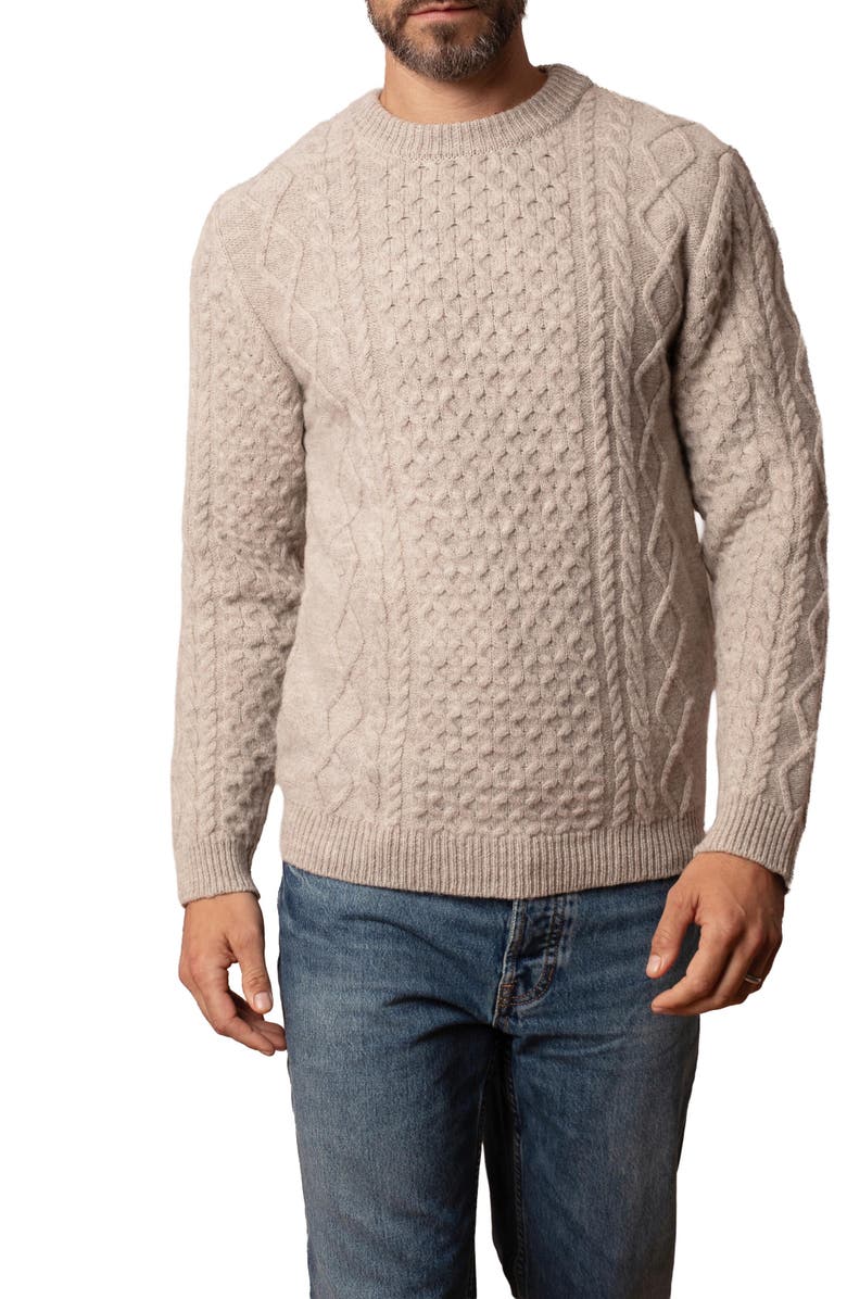 Celtic & Co. Cable Sweater, Alternate, color, 