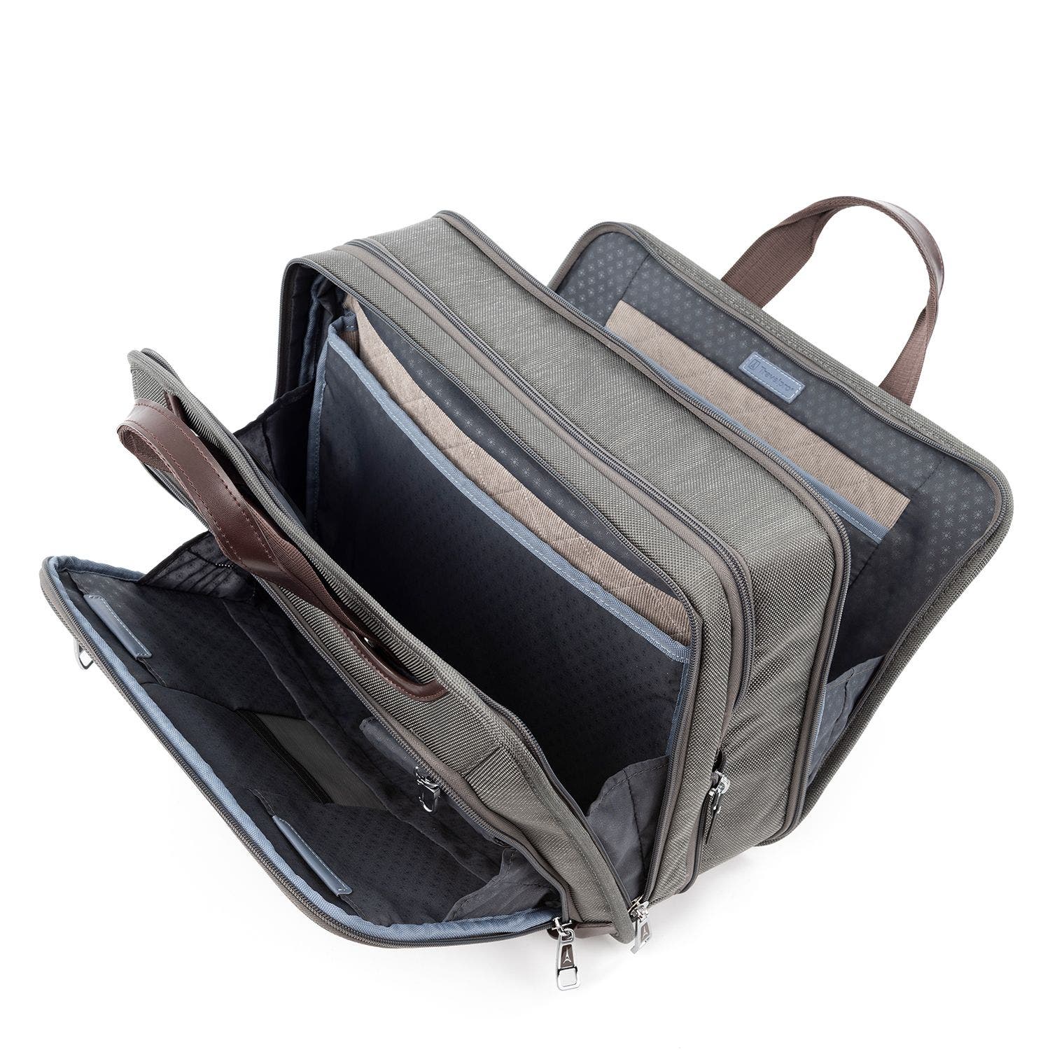 TRAVELPRO Platinum Elite Expandable Business Laptop Briefcase, Fits up to 15.6 Laptop, Alternate, color, Vintage Grey