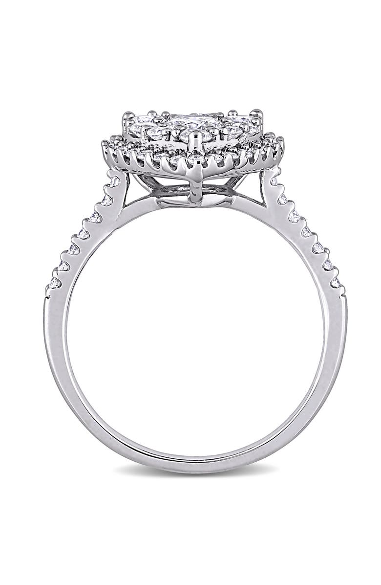 Julianna B. Diamond Composite Heart Halo Ring 10k, Alternate, color, 10K White Gold