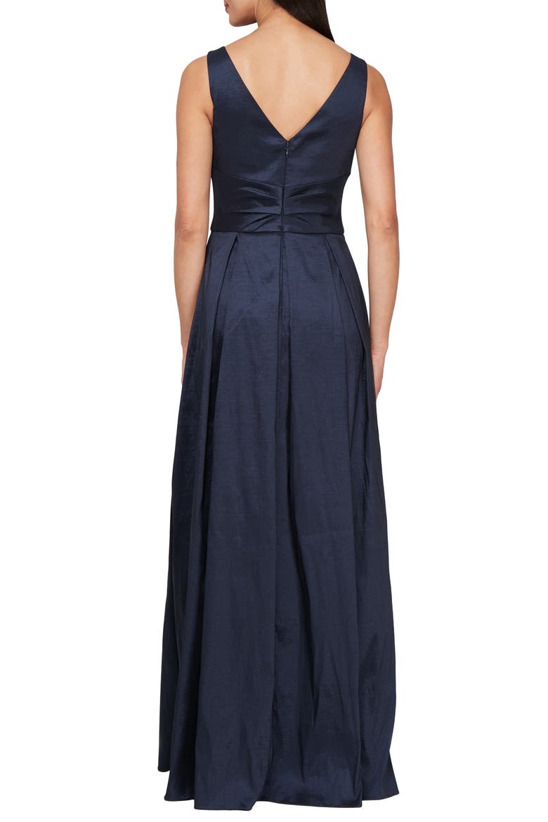 alex evenings stretch taffeta cocktail dress Alex Evenings Petite Stretch Taffeta A-Line Dress - Aqua