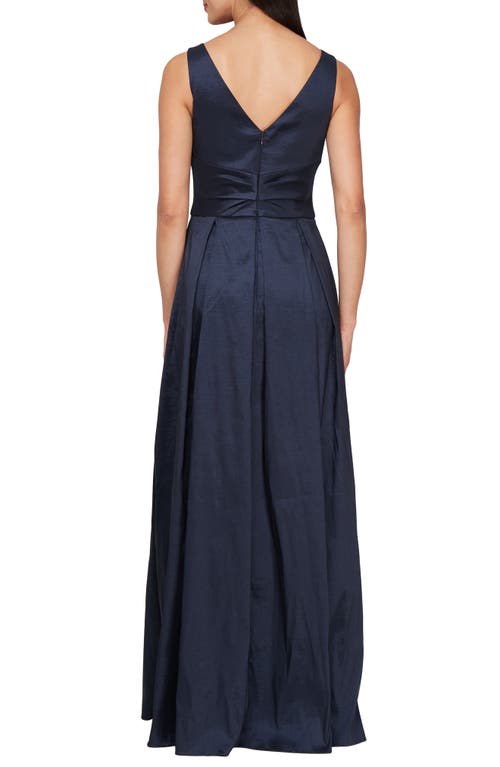 Alex Evenings Sleeveless Stretch Taffeta Gown