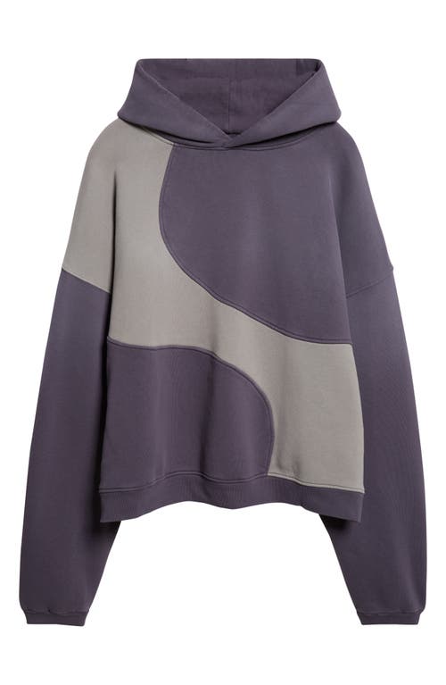 Erl Gender Inclusive Wave Cotton Blend Hoodie In Gray