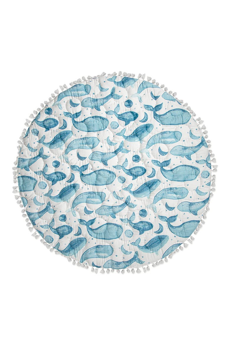 Quilted Cotton Baby Playmat, Alternate, color, BLUE