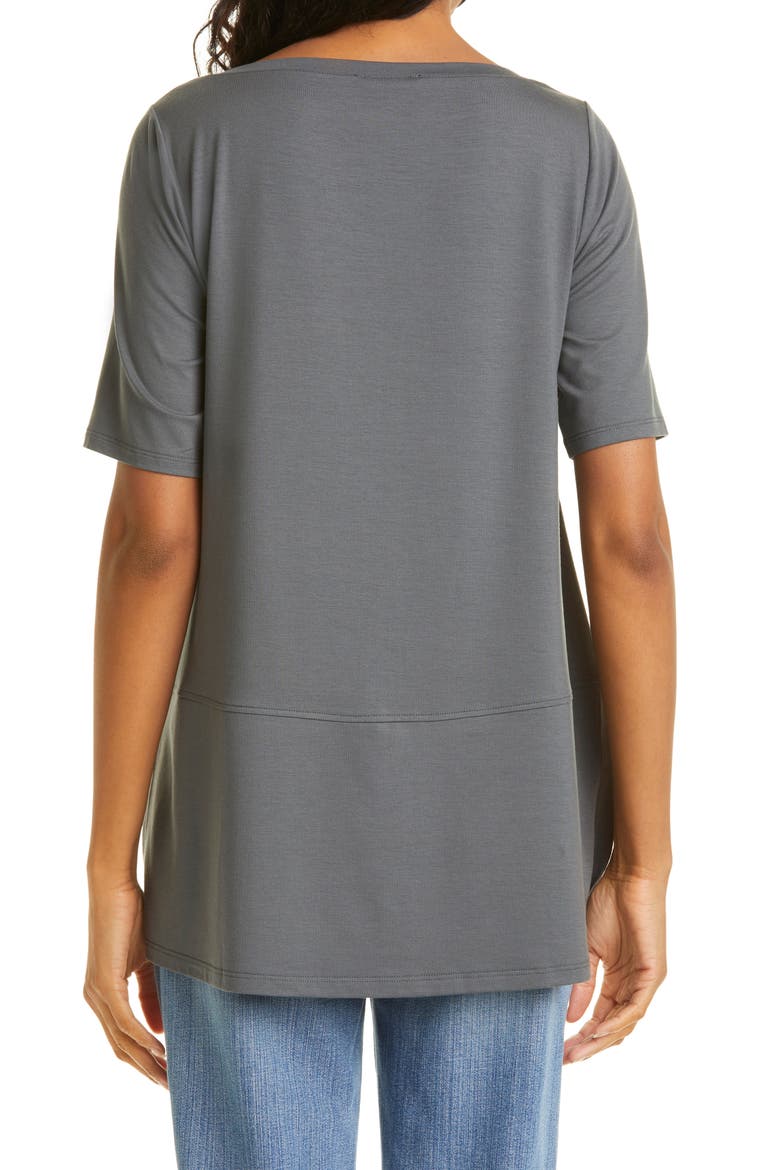 Boatneck Jersey Top, Alternate, color, SLATE