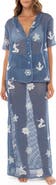 Agua Bendita Axel Kai Crochet Trim Sheer Cotton Cover-Up Button-Up Shirt
