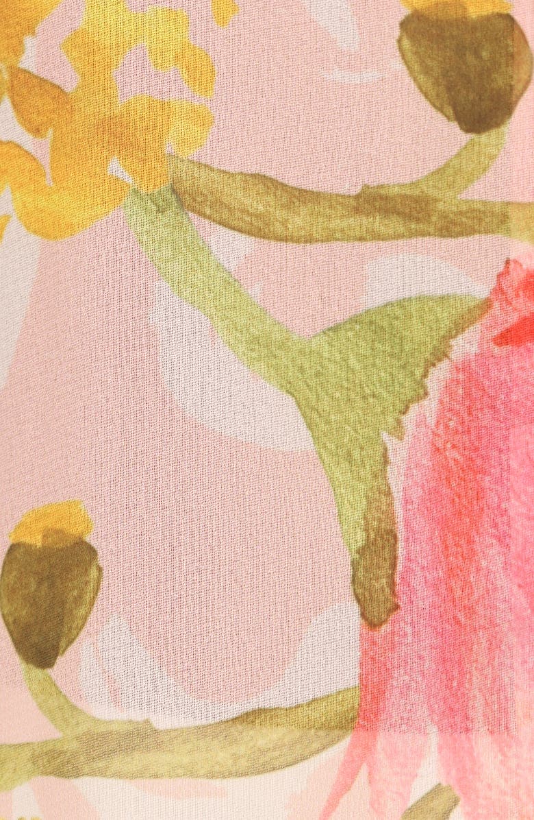 Petal & Pup Leonie Floral Print Puff Shoulder Shirt, Alternate, color, 