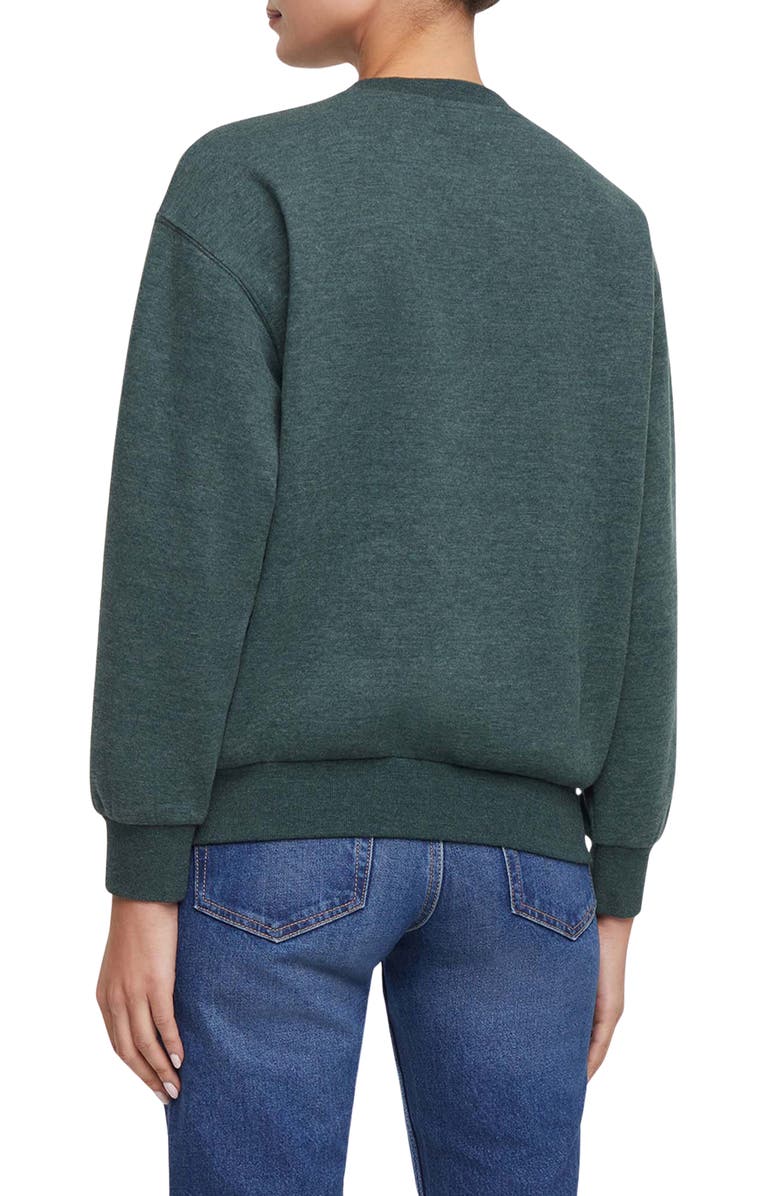Wildfox Extra Olives Charlie Embroidered Sweatshirt, Alternate, color, Pine Grove