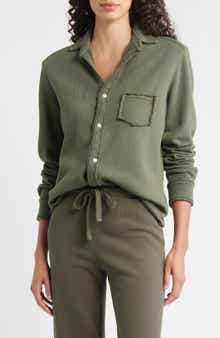 Frank & Eileen Eileen Relaxed Terry Button-Up Shirt
